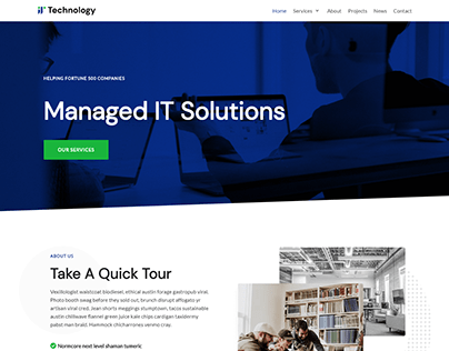 Consult, IT Solutions, Technology wordpress website
