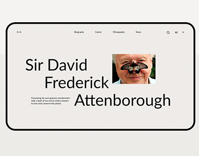 Website concept | David Attenborough
