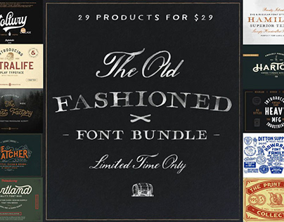 THE OLD FASHIONED FONT BUNDLE - LIMITED TIME ONLY