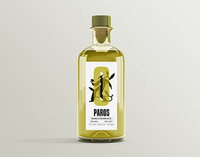 Paros Olive Oil Label & Brand Identity