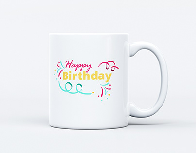 Happy Birthday Mug Design by Posh Print