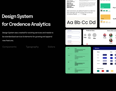 Design System - Credence Analytics