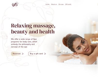 Web design for Saola spa salon