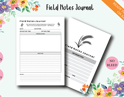Field Notes Journal KDP interior