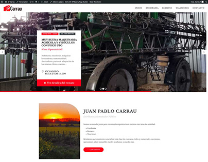jpcarrau.com.uy - Uruguay - Wordpress website