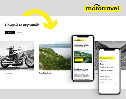 Mototrevel website redesign | Concept