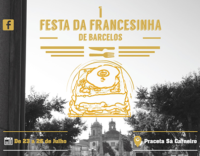 Cartaz da Festa da Francesinha Barcelos.