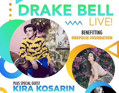 Drake Bell / Kira Kosarin Concert Poster