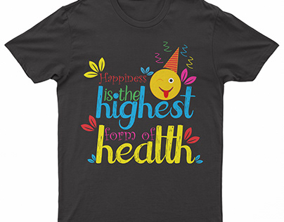 colorful typography t-shirt design