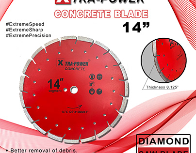 Xtra Power Concrete 14" Diamond Saw Blades