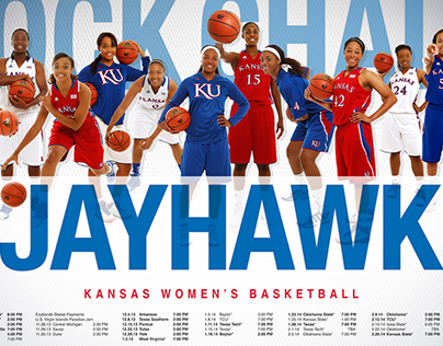 2013-14 Kansas Women's Basketball Poster
