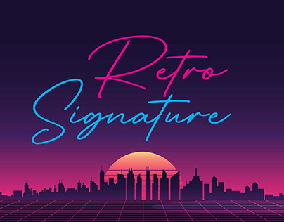 Retro Signature - Font