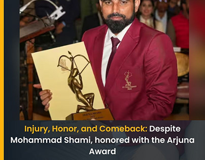 Mohammad Shami React to Winning the Arjuna Award?