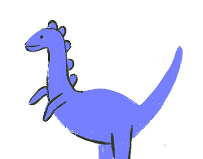 恐龍主題兒童餐具 插畫設計