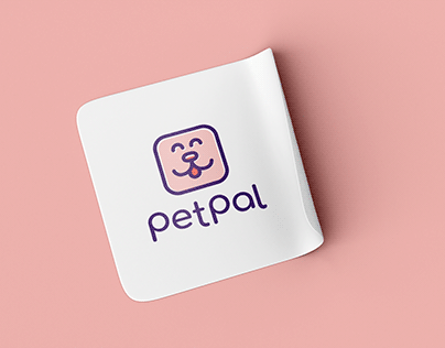 petpal logo identity - social app