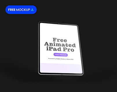 FREE Animated iPad Pro M1/M2 Mockup