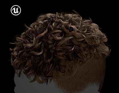 Real-time curly hair (haircards)