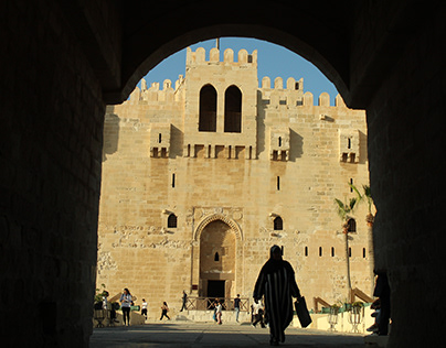 in Qaitbay citadel- alexandria- Egypt