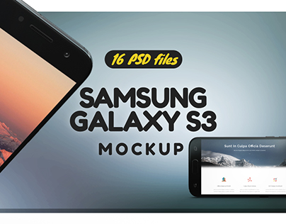 Samsung Galaxy s3 Mockup
