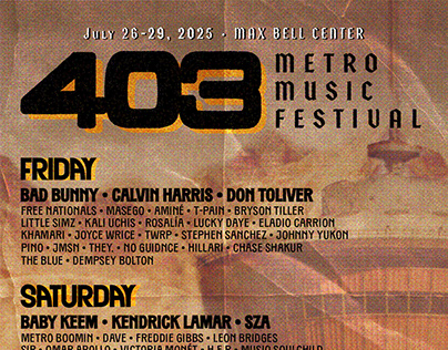 403 Metro Music Festival (Fictional)