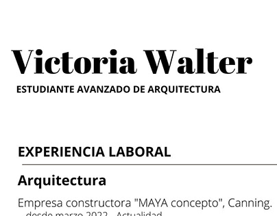 Project thumbnail - curriculum de arquitectura