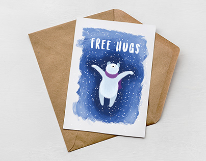 Christmas Card - Free Hugs