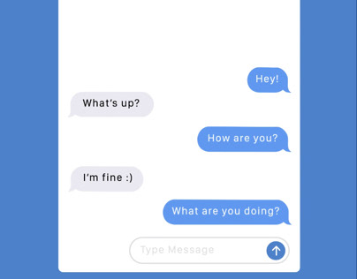Animated iPhone text messages