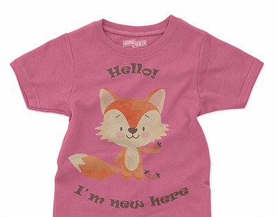 cute character for newborn baby clothes