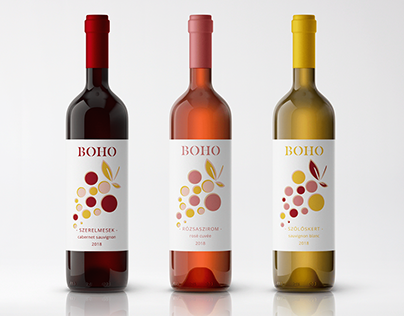 BOHO | wine brand identity, packaging, webdesign
