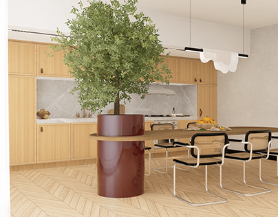 Kitchen & Dining Space Design | 2024