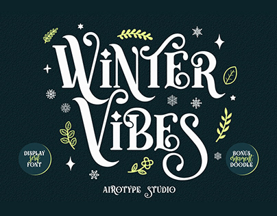 Winter Vibes - Modern All Caps Serif Font