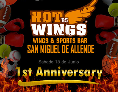 Hot Wings - Flyer Publicitario