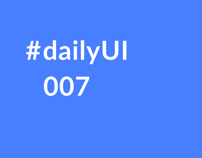 Dailyui007. Screen settings