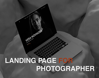 Photographer Design Case | Landing page design