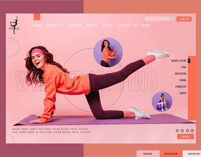 Body Fitness Gym Landing Page