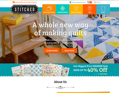 Web Design Concept for Stitched