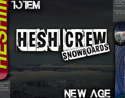 Hesh Crew Initial Board Designs