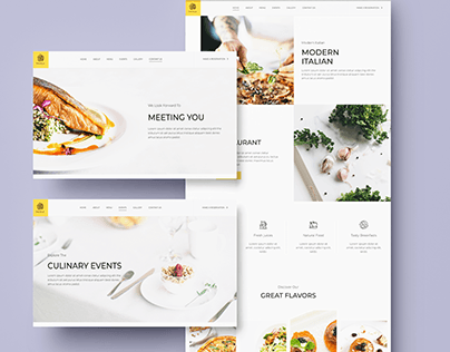 Diseño de pagina web restaurante italiano