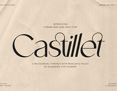 Castillet - Elegant Sans Serif Font With italics