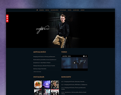 Jarek Wist - website layout design