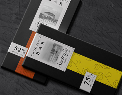 Packaging design for an artisan chocolate bar