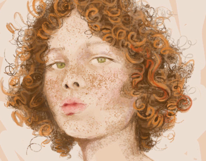 Freckled (digital painting)