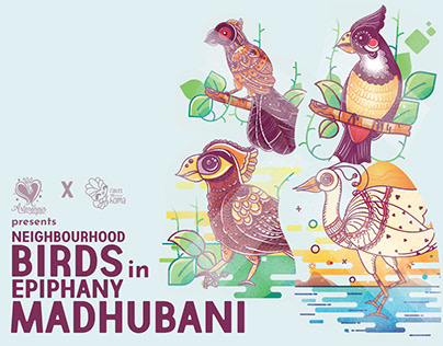Neighbourhood Birds in Epiphany Madhubani