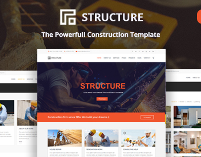 Structure - Construction, Building Business Template