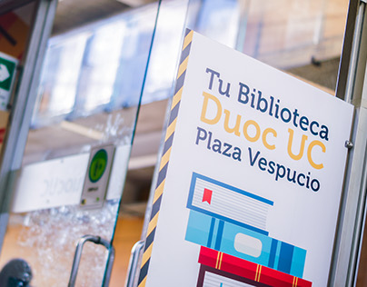 Señalética Biblioteca DUOC UC