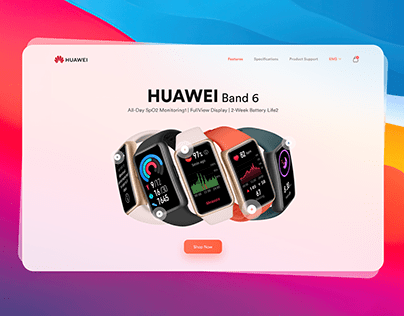 Huawei Band 6 | Landing Page Concept