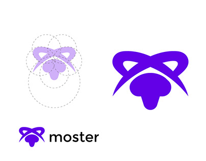 Letter M Moster Logo