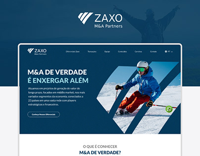 Zaxo M&A Partners Website | UI/UX