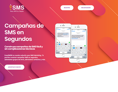 Diseño web para Easy SMS