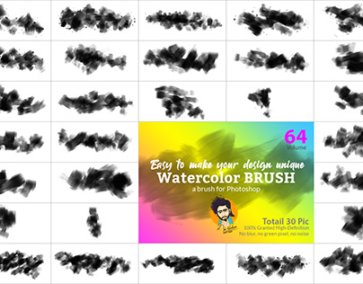 Watercolor Brush for Photoshop